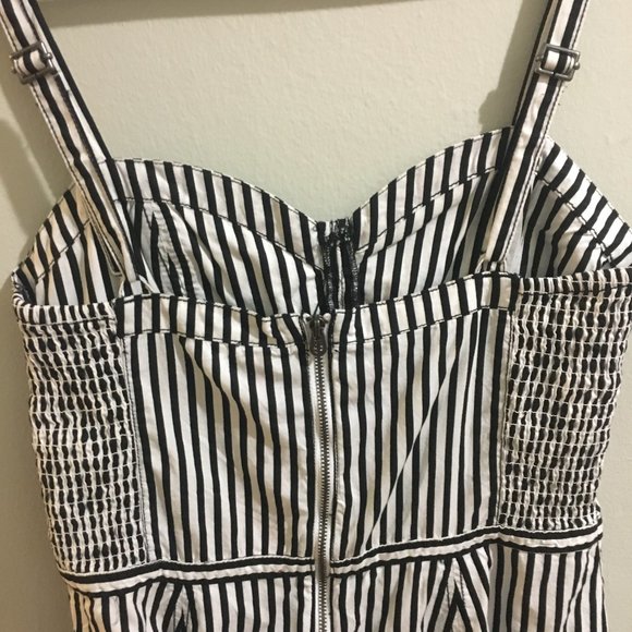 H&M Black & White Short Dress - A-line - Size - 8 - Picture 4 of 7